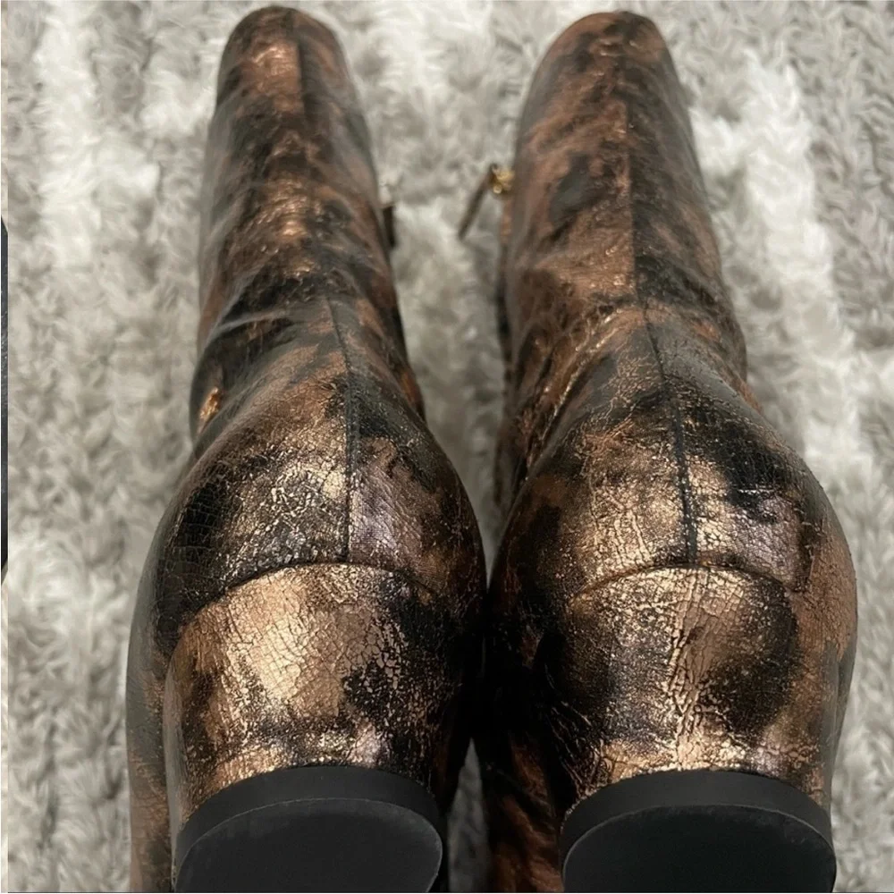 Chanel G34284 18K Laminated Goatskin Boots